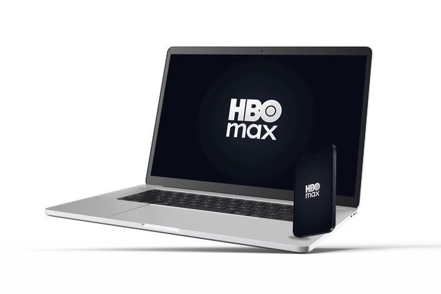 mockup do hbo max em um notebook e um celular